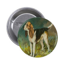 Botón del beagle con su perro preferido pins