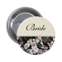 botón del boda de la flor del ciruelo pin