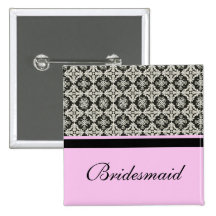 botón del boda del damasco pin