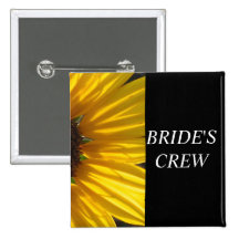 Botón del boda del equipo de las novias pin