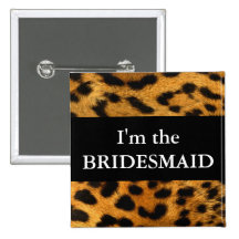 Botón del boda del estampado leopardo de la dama d pins