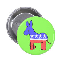Botón del burro de Demócrata Pins