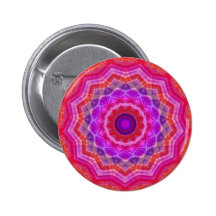 Botón del caleidoscopio del mosaico pins