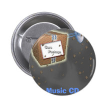 Botón del CD de la Paquete-Música del cuidado Pins