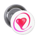 Botón del círculo del corazón pins