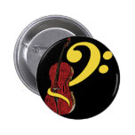 Botón del Clef del violoncelo Pin
