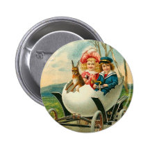Botón del conejito de pascua del Victorian Pins