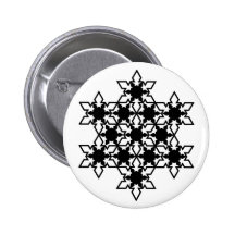 Botón del copo de nieve pins