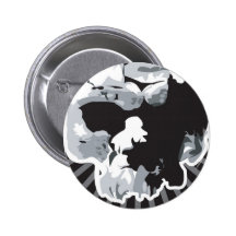 botón del cráneo pins
