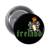 Botón del escudo de Irlanda Pins
