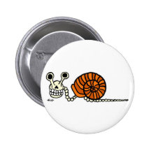 Botón del esqueleto del caracol pins