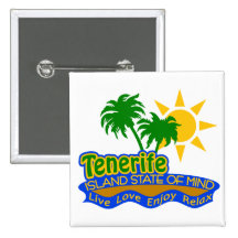 Botón del estado de ánimo de Tenerife Pins