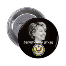 Botón del estado de Hillary Pin