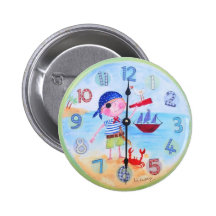 Botón del estilo del reloj de los niños - 'el pira pin