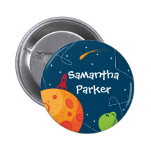 Botón del favor del cumpleaños del astronauta del  pins