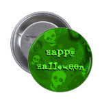 Botón del "feliz Halloween" de los espectros del c Pins