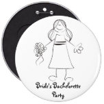 Botón del fiesta de Bachelorette de la novia