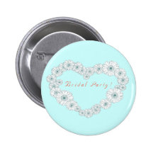Botón del "fiesta nupcial" pins
