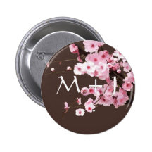 Botón del flor del ciruelo pins