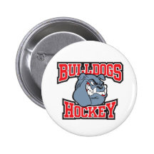 Botón del funcionario del hockey del dogo pins