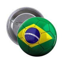 Botón del fútbol del Brasil