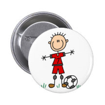 Botón del fútbol del deporte pin