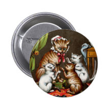 Botón del gato de los cuentos pins