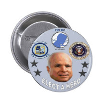 Botón del héroe de McCain Pins