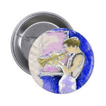 Botón del jugador de trompeta pins