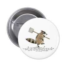 Botón del mapache pins