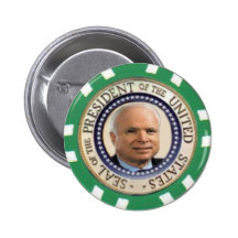 Botón del microprocesador del casino de McCain Pin