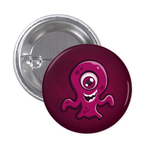 Botón del monstruo de la gota pin