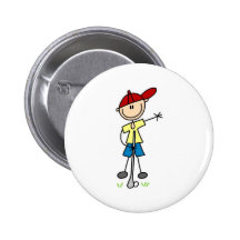 Botón del muchacho del golf pins
