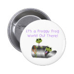 Botón del MUNDO de la RANA del FROGGY Pins