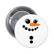 Botón del muñeco de nieve pins