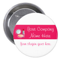 Botón del negocio de la belleza pins
