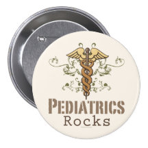 Botón del pediatra de la roca de la pediatría pin