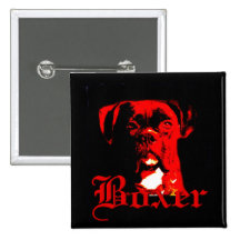 Botón del perro del boxeador pin