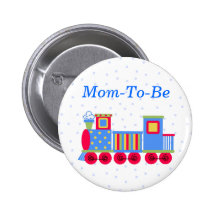 Botón del Pin de la mamá de la fiesta de bienvenid