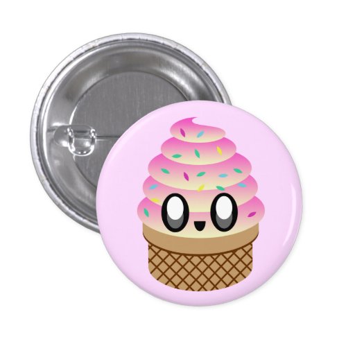 BOTÓN DEL PIN DEL CONO DEL HELADO DE KAWAII TUTTI 