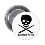 Botón del pirata del artista pin