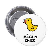 Botón del polluelo de McCain Pin