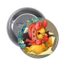 Botón del polluelo de Pascua del Victorian Pins