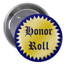 Botón del premio del rollo de honor, personalizabl pins