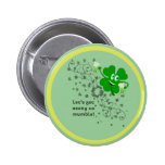 Botón del refunfuño del día de St Patrick Pins