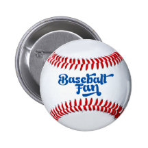 Botón del regalo del aficionado al béisbol