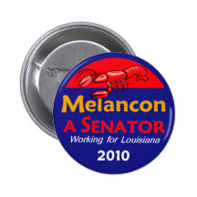 Botón del senado 2010 de Melancon Pin