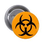 Botón del símbolo del Biohazard Pin