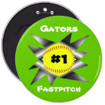 Botón del softball de Fastpitch Pins