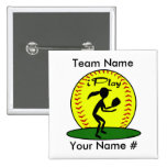 Botón del softball de Fastpitch Pins